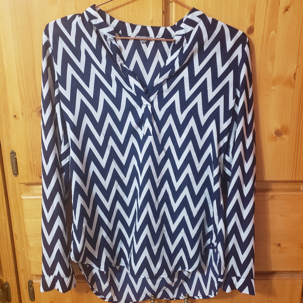 Charlotte Russe Chevron Blouse